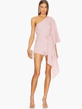 Michael Costello x REVOLVE Liesel Romper light pink size M